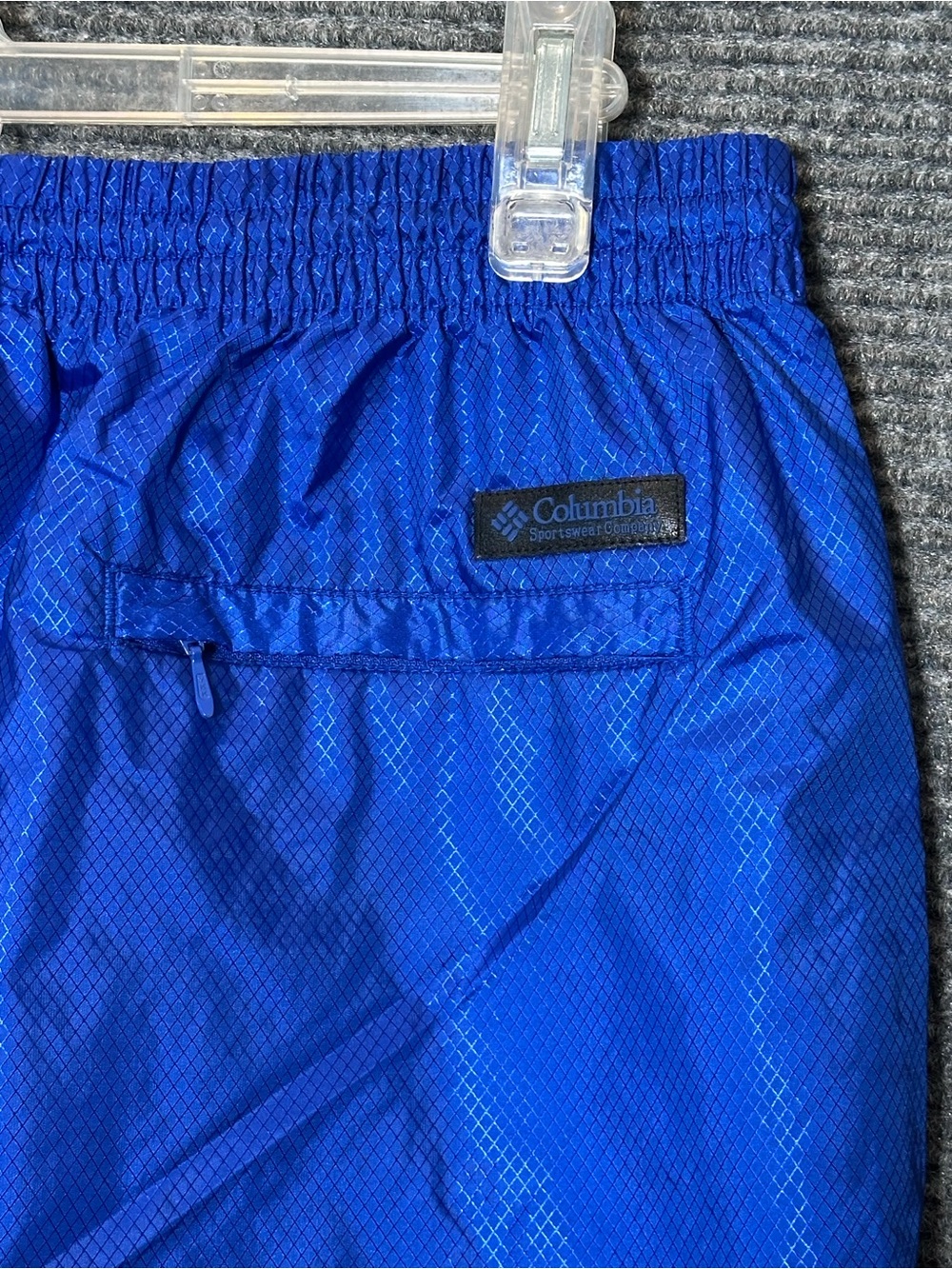 Columbia Blue Nylon Windbreaker Track Pants Women’s XL Gorpcore Ripstop Vintage - Picture 5 of 9